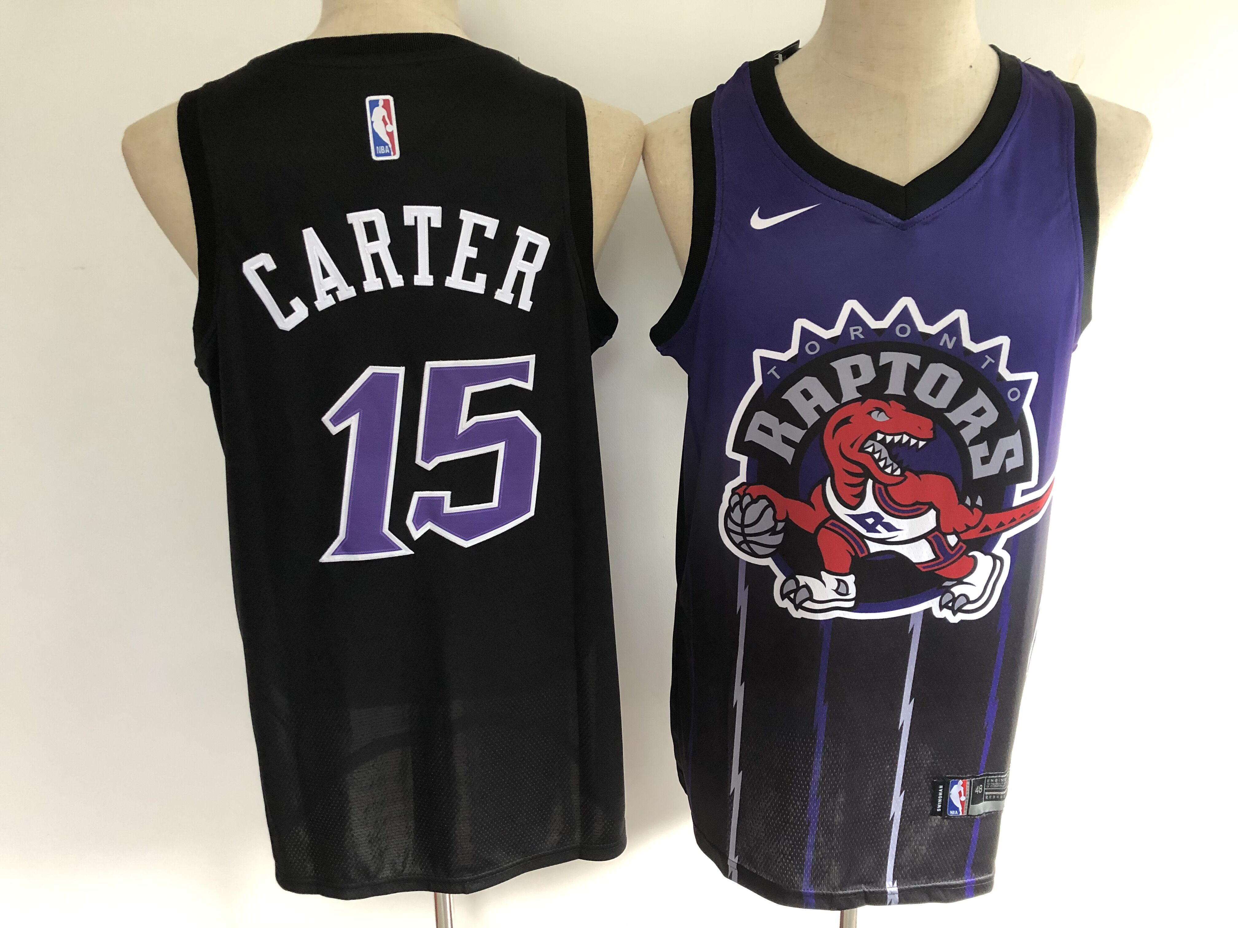 2020 Men Toronto Raptors #15 Carter Purple NBA Jerseys